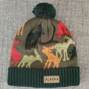 NIP, Knit hat, boys, Alaska, moose never worn. winter,snow,cap,warm,cold, beanie